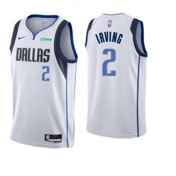 Men's Dallas Mavericks #2 Kyrie Irving White Association Edition Stitched Basketball Jersey Men's Dallas Mavericks #2 Kyrie Irving White Association Edition Stitched Basketball Jersey