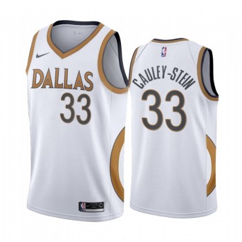 Men's Dallas Mavericks #33 Willie Cauley-Stein 2020 White City Edition Stitched Jersey Men's Dallas Mavericks #33 Willie Cauley-Stein 2020 White City Edition Stitched Jersey