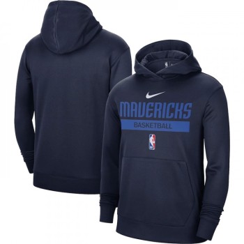 Men's Dallas Mavericks Navy Spotlight Fleece Overhead Hoodie Men's Dallas Mavericks Navy Spotlight Fleece Overhead Hoodie