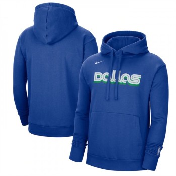 Men's Dallas Mavericks Royal 2022/23 City Edition Essential Pullover Hoodie Men's Dallas Mavericks Royal 2022/23 City Edition Essential Pullover Hoodie