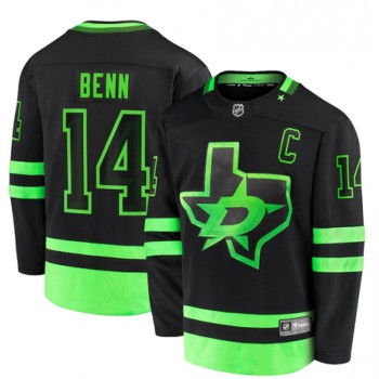 Men's Dallas Stars #14 Jamie Benn Black 2020/21 Alternate Premier Breakaway Stitched Jersey Men's Dallas Stars #14 Jamie Benn Black 2020/21 Alternate Premier Breakaway Stitched Jersey