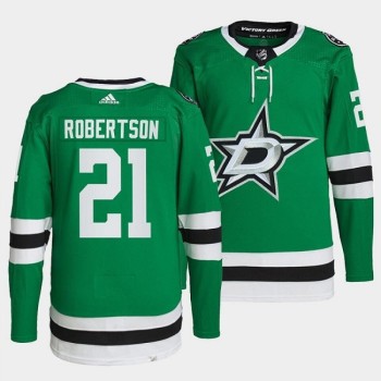Men's Dallas Stars #21 Jason Robertson Green Stitched Jersey Men's Dallas Stars #21 Jason Robertson Green Stitched Jersey