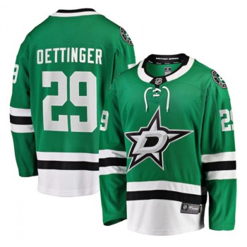 Men's Dallas Stars #29 Jake Oettinger Green Stitched Jersey Men's Dallas Stars #29 Jake Oettinger Green Stitched Jersey