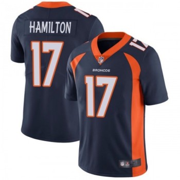 Men's Denver Broncos #17 DaeSean Hamilton Navy Vapor Untouchable Limited Stitched Jersey Men's Denver Broncos #17 DaeSean Hamilton Navy Vapor Untouchable Limited Stitched Jersey