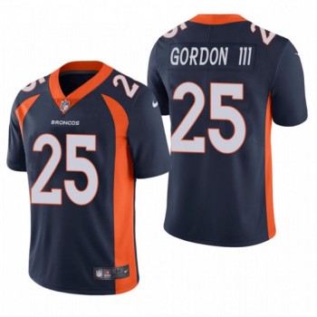 Men's Denver Broncos #25 Melvin Gordon III Navy Vapor Untouchable Limited Stitched Jersey Men's Denver Broncos #25 Melvin Gordon III Navy Vapor Untouchable Limited Stitched Jersey