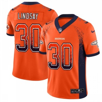 Men's Denver Broncos #30 Phillip Lindsay Orange 2018 Drift Fashion Color Rush Limited Stitched NFL Jersey Men's Denver Broncos #30 Phillip Lindsay Orange 2018 Drift Fashion Color Rush Limited Stitched NFL Jersey