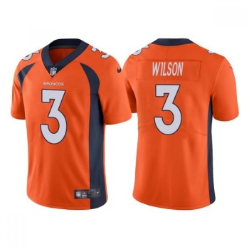 Men's Denver Broncos #3 Russell Wilson Orange Vapor Untouchable Limited Stitched Jersey Men's Denver Broncos #3 Russell Wilson Orange Vapor Untouchable Limited Stitched Jersey