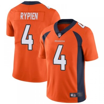 Men's Denver Broncos #4 Brett Rypien Orange Vapor Untouchable Limited Stitched Jersey Men's Denver Broncos #4 Brett Rypien Orange Vapor Untouchable Limited Stitched Jersey
