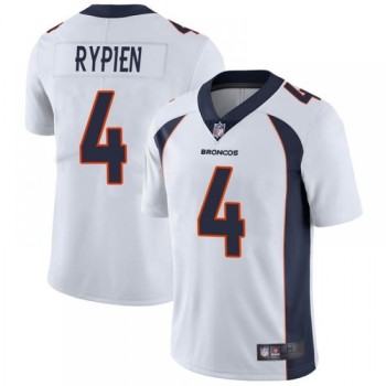 Men's Denver Broncos #4 Brett Rypien White Vapor Untouchable Limited Stitched Jersey Men's Denver Broncos #4 Brett Rypien White Vapor Untouchable Limited Stitched Jersey