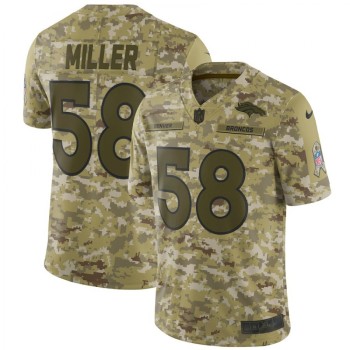 Men's Denver Broncos #58 Von Miller 2018 Camo Salute to Service Limited Stitched NFL Jersey Men's Denver Broncos #58 Von Miller 2018 Camo Salute to Service Limited Stitched NFL Jersey