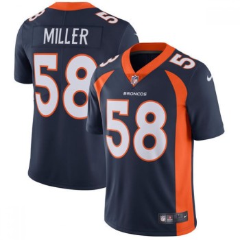 Men's Denver Broncos #58 Von Miller Navy Vapor Untouchable Limited Stitched NFL Jersey Men's Denver Broncos #58 Von Miller Navy Vapor Untouchable Limited Stitched NFL Jersey