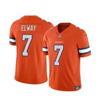 Men's Denver Broncos #7 John Elway Orange 2023 F.U.S.E. Vapor Untouchable Stitched Jersey Men's Denver Broncos #7 John Elway Orange 2023 F.U.S.E. Vapor Untouchable Stitched Jersey