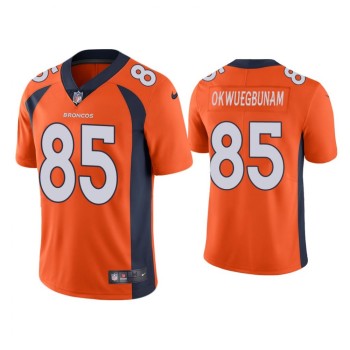 Men's Denver Broncos #85 Albert Okwuegbunam Orange Vapor Untouchable Limited Stitched Jersey Men's Denver Broncos #85 Albert Okwuegbunam Orange Vapor Untouchable Limited Stitched Jersey