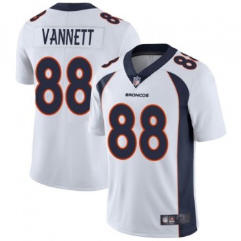 Men's Denver Broncos #88 Nick Vannett White Vapor Untouchable Limited Stitched Jersey Men's Denver Broncos #88 Nick Vannett White Vapor Untouchable Limited Stitched Jersey