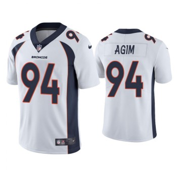 Men's Denver Broncos #94 McTelvin Agim White Vapor Untouchable Limited Stitched Jersey Men's Denver Broncos #94 McTelvin Agim White Vapor Untouchable Limited Stitched Jersey
