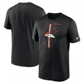 Men's Denver Broncos Black Legend Icon Performance T-Shirt Men's Denver Broncos Black Legend Icon Performance T-Shirt