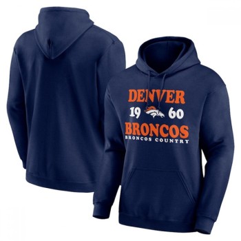 Men's Denver Broncos Navy Fierce Competitor Pullover Hoodie Men's Denver Broncos Navy Fierce Competitor Pullover Hoodie