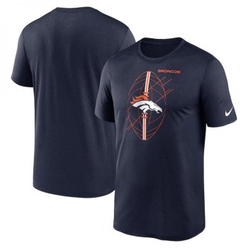 Men's Denver Broncos Navy Legend Icon Performance T-Shirt Men's Denver Broncos Navy Legend Icon Performance T-Shirt