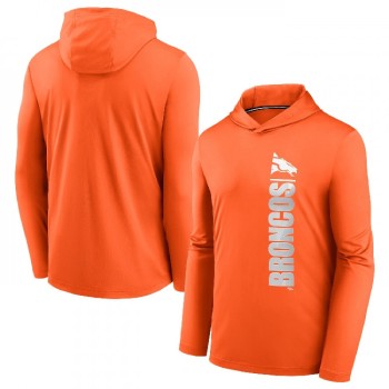 Men's Denver Broncos Orange Fan Gear Team Stack Hoodie Performance Long Sleeve T-Shirt Men's Denver Broncos Orange Fan Gear Team Stack Hoodie Performance Long Sleeve T-Shirt