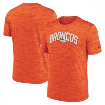 Men's Denver Broncos Orange Sideline Velocity Athletic Stack Performance T-Shirt Men's Denver Broncos Orange Sideline Velocity Athletic Stack Performance T-Shirt