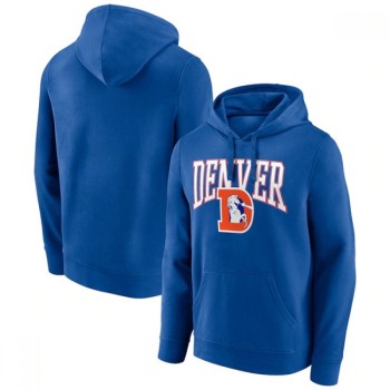 Men's Denver Broncos Royal Gridiron Classics Campus Standard Pullover Hoodie Men's Denver Broncos Royal Gridiron Classics Campus Standard Pullover Hoodie