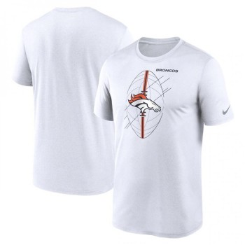 Men's Denver Broncos White Legend Icon Performance T-Shirt Men's Denver Broncos White Legend Icon Performance T-Shirt