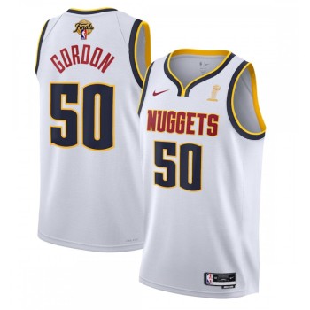 Men's Denver Nuggets #50 Aaron Gordon White 2023 Finals Association Edition Stitched Basketball Jersey