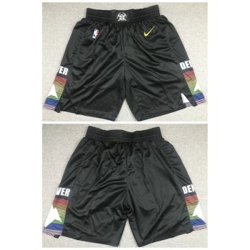 Men's Denver Nuggets Black Shorts (Run Small)