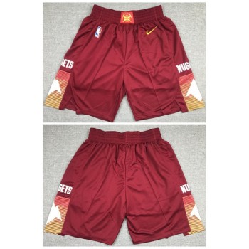 Men's Denver Nuggets Red Shorts (Run Small)