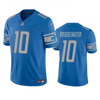 Men's Detroit Lions #10 Teddy Bridgewater Blue 2023 F.U.S.E. Vapor Untouchable Limited Stitched Jersey Men's Detroit Lions #10 Teddy Bridgewater Blue 2023 F.U.S.E. Vapor Untouchable Limited Stitched Jersey