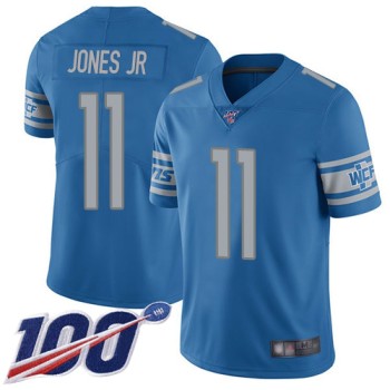 Men's Detroit Lions #11 Marvin Jones Jr. Blue 2019 100th Season Vapor Untouchable Limited Stitched NFL Jersey Men's Detroit Lions #11 Marvin Jones Jr. Blue 2019 100th Season Vapor Untouchable Limited Stitched NFL Jersey