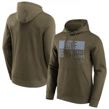 Men's Detroit Lions #16 Jared Goff Fashion Name & Number Hoodie Men's Detroit Lions #16 Jared Goff Fashion Name & Number Hoodie