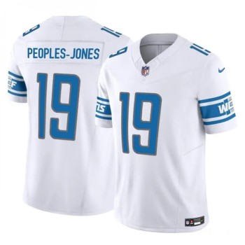 Men's Detroit Lions #19 Donovan Peoples-Jones White 2023 F.U.S.E. Vapor Untouchable Limited Stitched Jersey Men's Detroit Lions #19 Donovan Peoples-Jones White 2023 F.U.S.E. Vapor Untouchable Limited Stitched Jersey