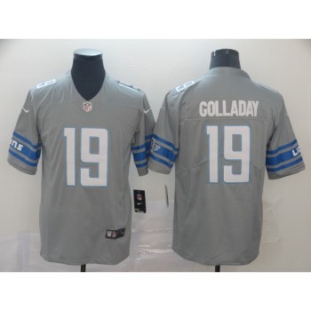 Men's Detroit Lions #19 Kenny Golladay Gray Inverted Legen Stitched NFL Jersey Men's Detroit Lions #19 Kenny Golladay Gray Inverted Legen Stitched NFL Jersey