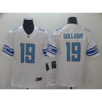 Men's Detroit Lions #19 Kenny Golladay White Vapor Untouchable Limited Stitched NFL Jersey Men's Detroit Lions #19 Kenny Golladay White Vapor Untouchable Limited Stitched NFL Jersey