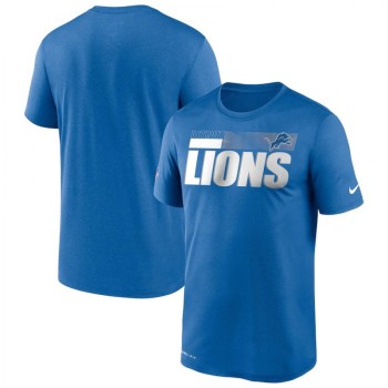 Men's Detroit Lions 2020 Blue Sideline Impact Legend Performance T-Shirt Men's Detroit Lions 2020 Blue Sideline Impact Legend Performance T-Shirt