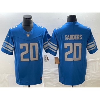 Men's Detroit Lions #20 Barry Sanders Blue 2023 F.U.S.E. Vapor Untouchable Limited Stitched Jersey Men's Detroit Lions #20 Barry Sanders Blue 2023 F.U.S.E. Vapor Untouchable Limited Stitched Jersey