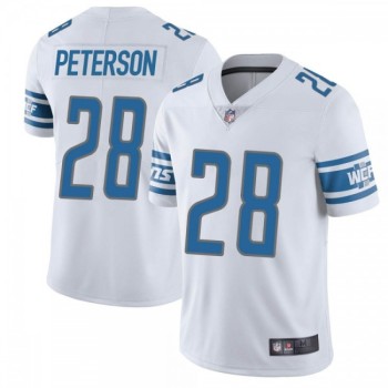 Men's Detroit Lions #28 Adrian Peterson White Vapor Untouchable Limited Stitched NFL Jersey Men's Detroit Lions #28 Adrian Peterson White Vapor Untouchable Limited Stitched NFL Jersey