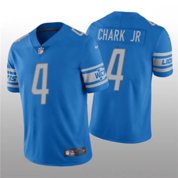 Men's Detroit Lions #4 DJ Chark Jr. Blue Vapor Untouchable Limited Stitched Jersey Men's Detroit Lions #4 DJ Chark Jr. Blue Vapor Untouchable Limited Stitched Jersey