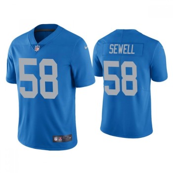 Men's Detroit Lions #58 Penei Sewell 2021 NFL Draft Blue Vapor Untouchable Limited Stitched NFL Jersey Men's Detroit Lions #58 Penei Sewell 2021 NFL Draft Blue Vapor Untouchable Limited Stitched NFL Jersey