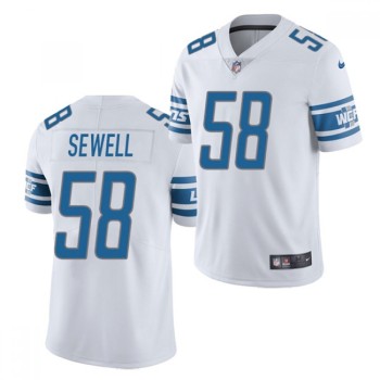 Men's Detroit Lions #58 Penei Sewell 2021 NFL Draft White Vapor Untouchable Limited Stitched NFL Jersey Men's Detroit Lions #58 Penei Sewell 2021 NFL Draft White Vapor Untouchable Limited Stitched NFL Jersey
