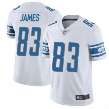 Men's Detroit Lions #83 Jesse James White Vapor Untouchable Limited Stitched NFL Jersey Men's Detroit Lions #83 Jesse James White Vapor Untouchable Limited Stitched NFL Jersey