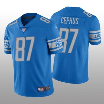 Men's Detroit Lions #87 Quintez Cephus Blue Vapor Untouchable Limited Stitched NFL Jersey Men's Detroit Lions #87 Quintez Cephus Blue Vapor Untouchable Limited Stitched NFL Jersey