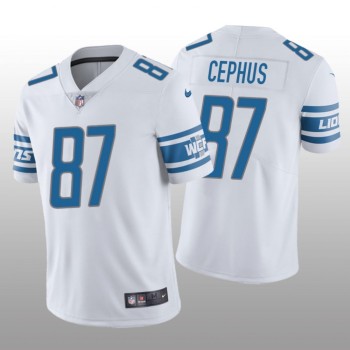 Men's Detroit Lions #87 Quintez Cephus White Vapor Untouchable Limited Stitched NFL Jersey Men's Detroit Lions #87 Quintez Cephus White Vapor Untouchable Limited Stitched NFL Jersey