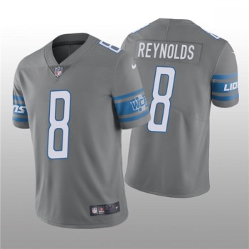 Men's Detroit Lions #8 Josh Reynolds Grey Vapor Untouchable Limited Stitched Jersey Men's Detroit Lions #8 Josh Reynolds Grey Vapor Untouchable Limited Stitched Jersey