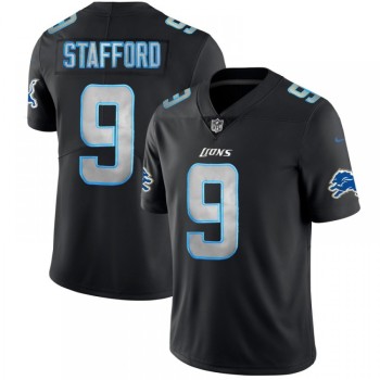 Men's Detroit Lions #9 Matthew Stafford Black 2018 Impact Limited Stitched NFL Jersey Men's Detroit Lions #9 Matthew Stafford Black 2018 Impact Limited Stitched NFL Jersey