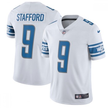 Men's Detroit Lions #9 Matthew Stafford White Vapor Untouchable Limited Stitched NFL Jersey Men's Detroit Lions #9 Matthew Stafford White Vapor Untouchable Limited Stitched NFL Jersey