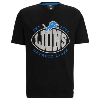 Men's Detroit Lions Black BOSS X Trap T-Shirt Men's Detroit Lions Black BOSS X Trap T-Shirt