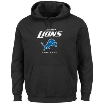 Men's Detroit Lions Black Critical Victory Pullover Hoodie Men's Detroit Lions Black Critical Victory Pullover Hoodie