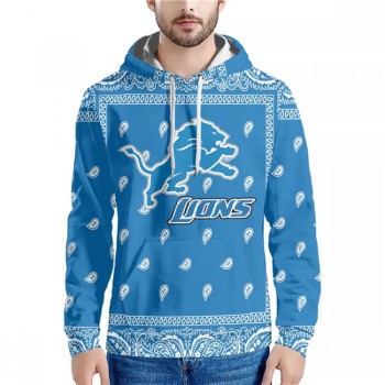 Men's Detroit Lions Blue Pullover Hoodie Men's Detroit Lions Blue Pullover Hoodie